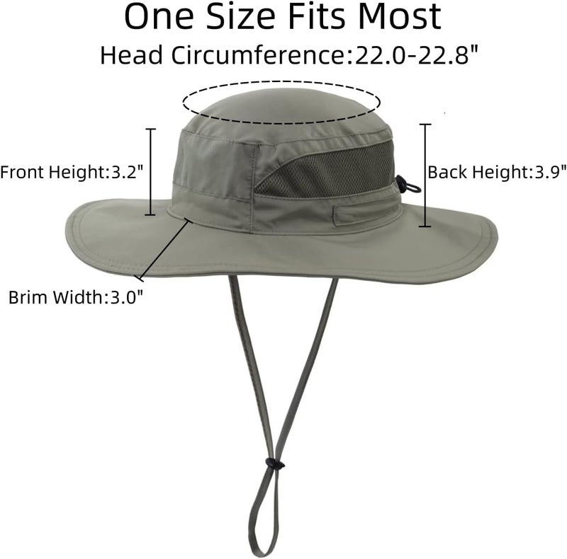 Connectyle Women's UPF 50+ Sun Hat UV Protection Wide Brim Bucket Hat Summer Beach Hats Fishing Hiking Outdoor Safari Hats - Image 3